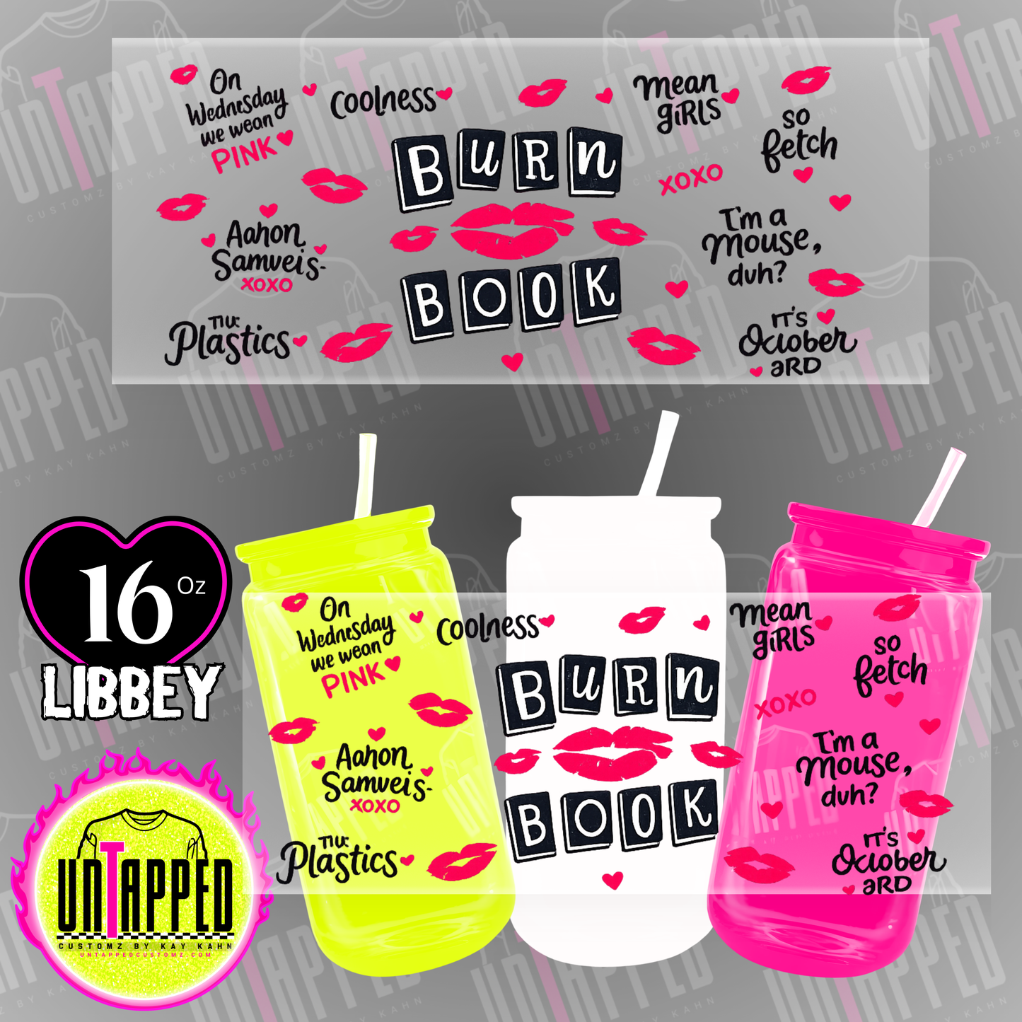 16oz uv DTF cup wrap