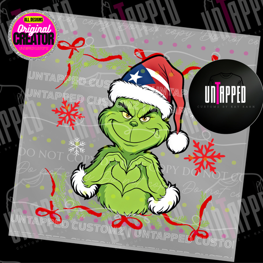 GRINCHY DTF Transfer