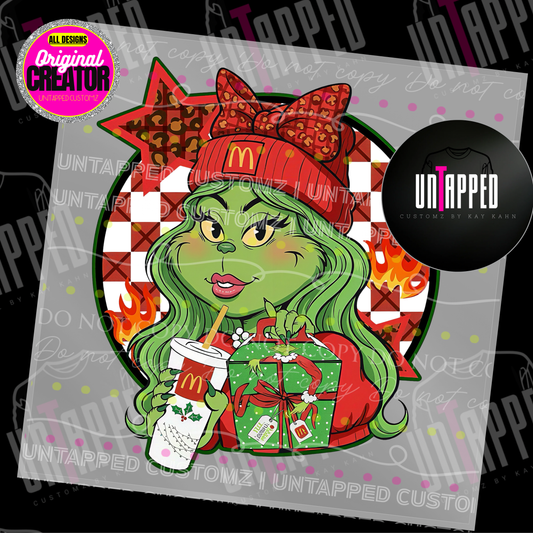 GRINCHY DTF Transfer