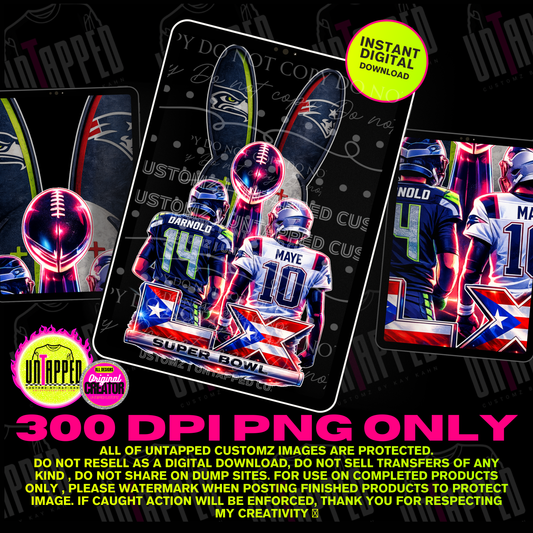 BB Seahawks &amp; Patriots - Descarga digital, por favor lea la descripción