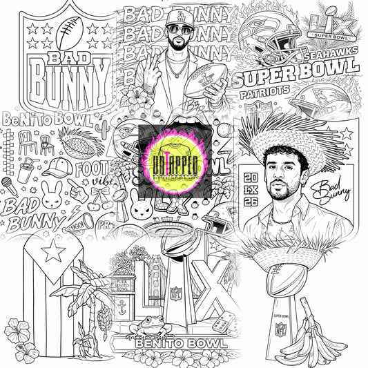 Free BB - Football coloring pages -Digital download